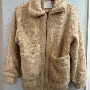 Elodie Beige Teddy Jacket